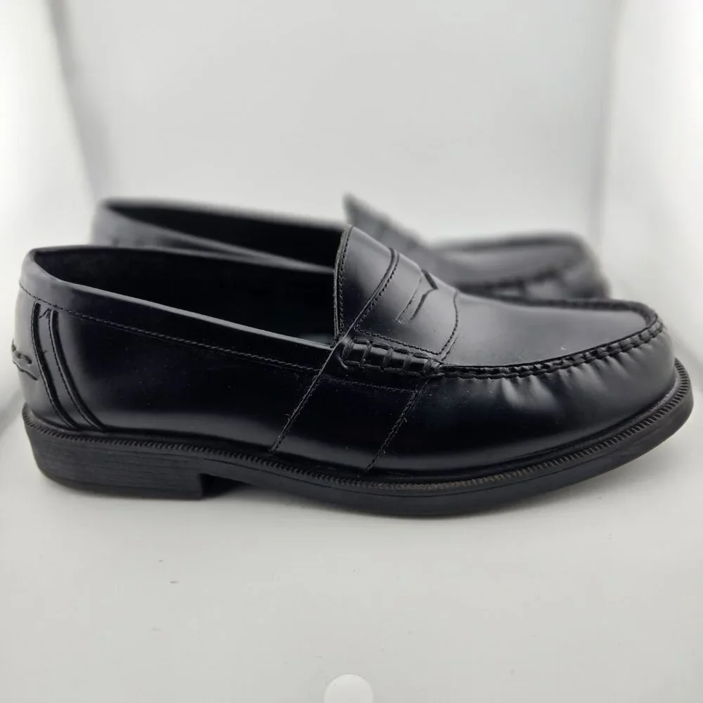 Nunn Bush Lincoln Black Leather Penny Loafers Men’s Size 12 Dress Shoes
